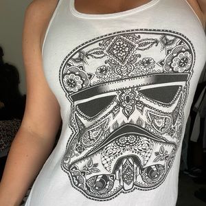 STAR WARS STORM TROOPER TATTOO FLORAL TANK 🖤💀